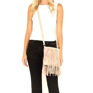 NEW Idyllwind Women's Camarillo Fringe Suede Crossbody Bag Tan Western Cowgirl